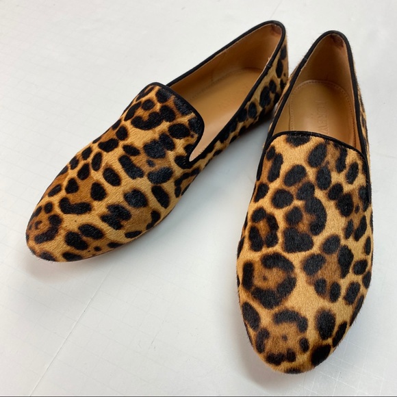J. Crew Shoes - J. Crew Cora Leopard Print Loafers 8.5 Flats Shoes
